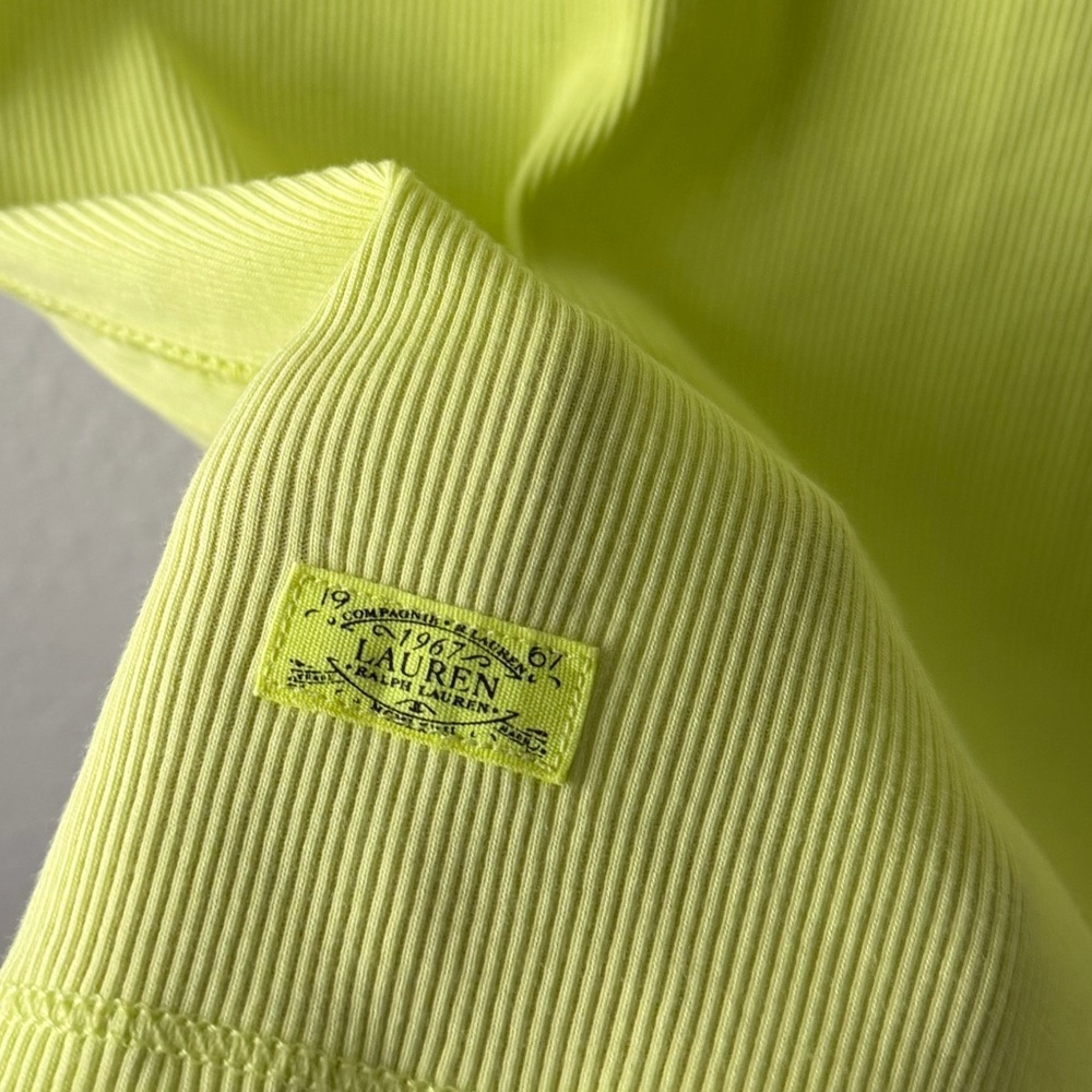 Ralph Lauren Neon Lace-Up Tee - Picture 7 of 9